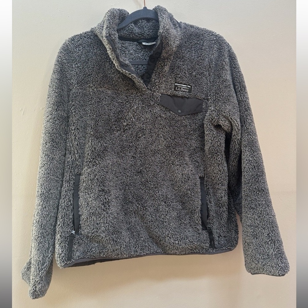 LL Bean Hi-Pile Fleece Pullover